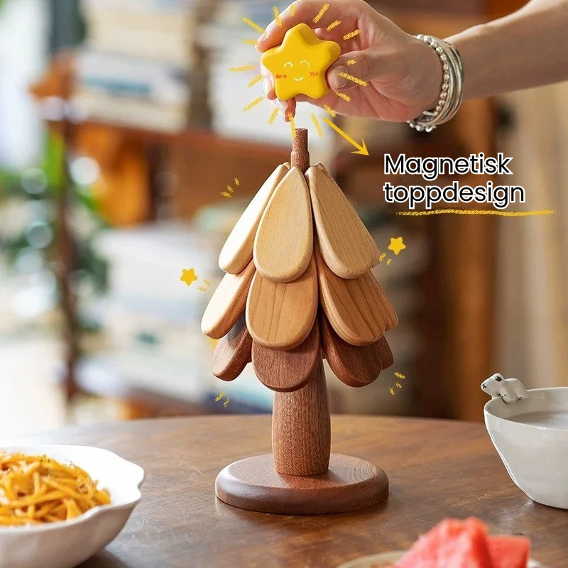 CoasterCraft: Valnøtttre Coasters – Elegant Beskyttelse for Alle Overflater - NordHjem