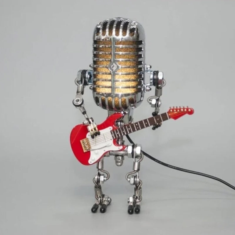 Vintage Design Mikrofon Robot Dekorasjon