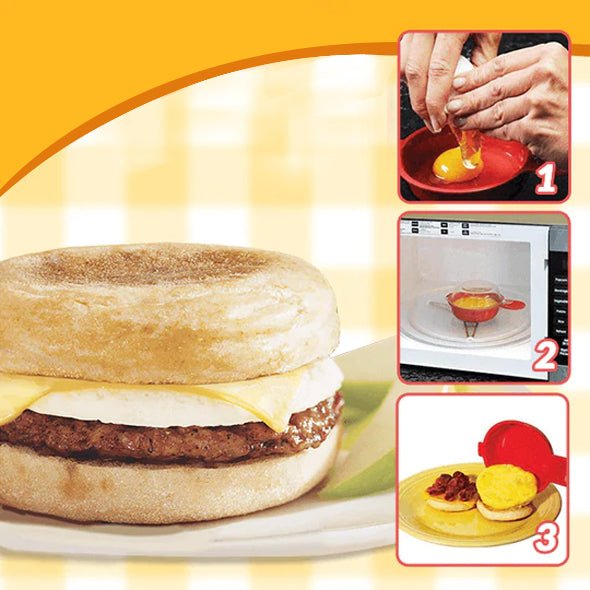 EggWich Mikrobølgeovn Egg Koker - NordHjem