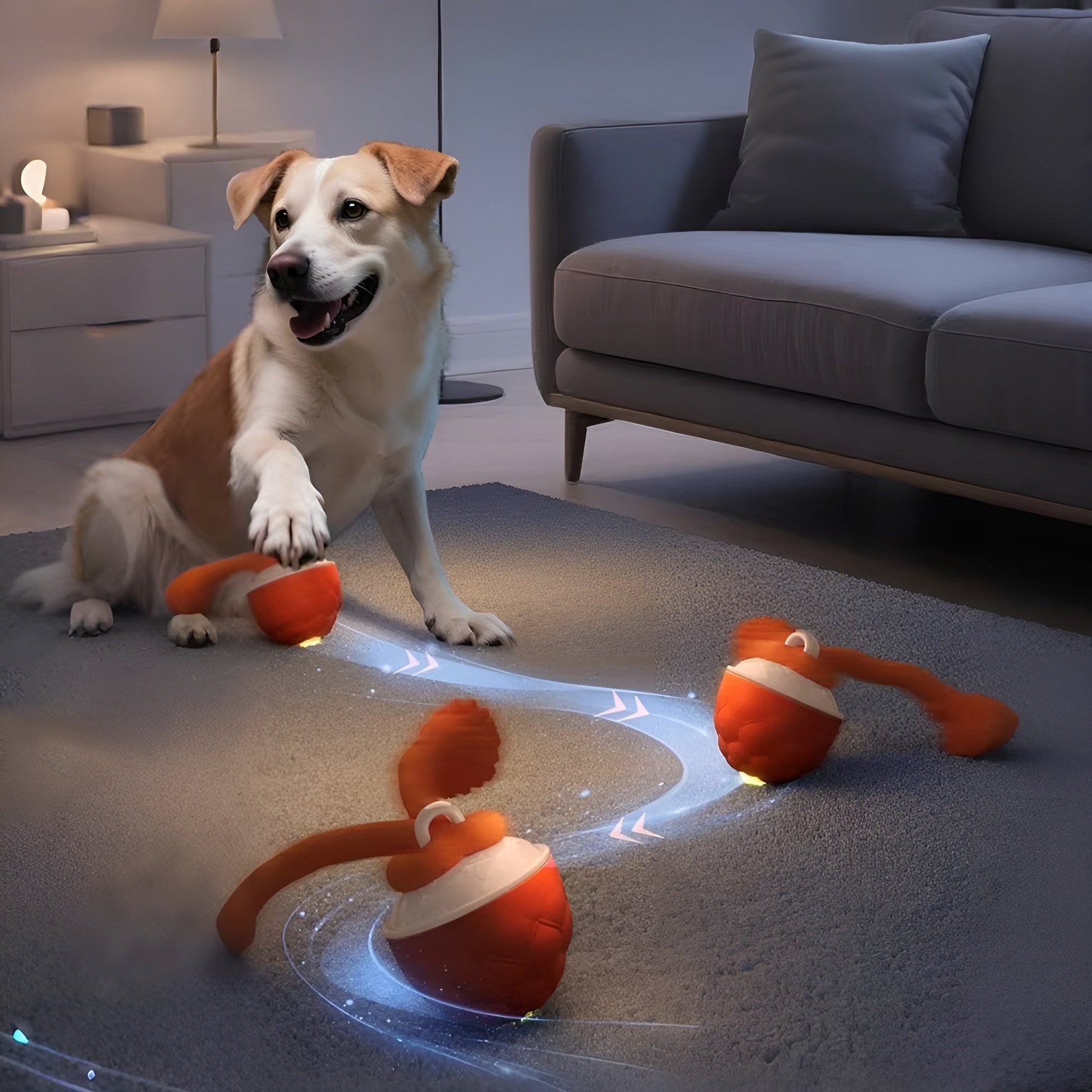 DogFri™ SmartBall: Interaktiv Hindring-Unngåelse Oppladbar Trenings Smart Ball