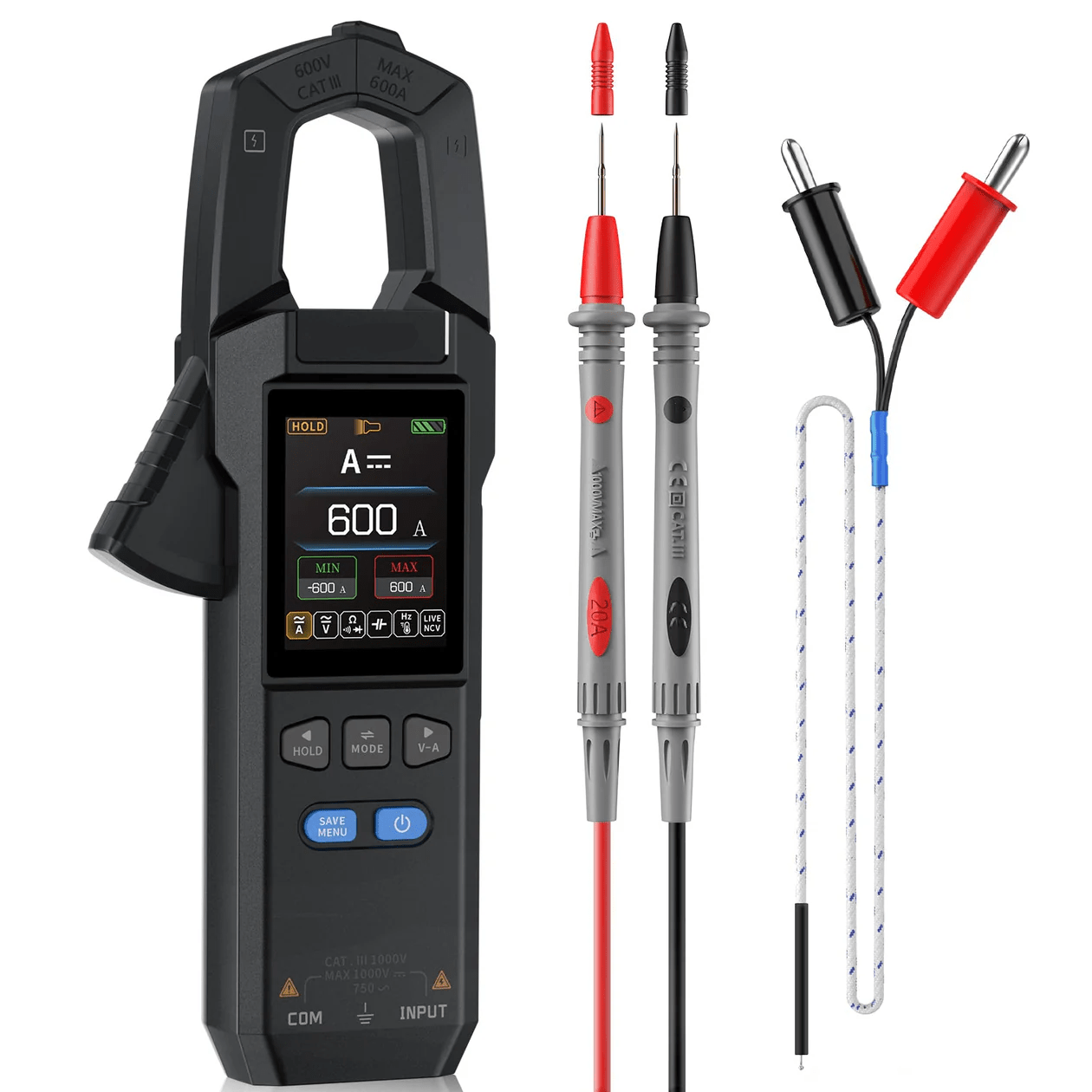 DMC - 100 SmartMeter™ | Presisjons Strømtang Multimeter med Fargeskjerm - NordHjem