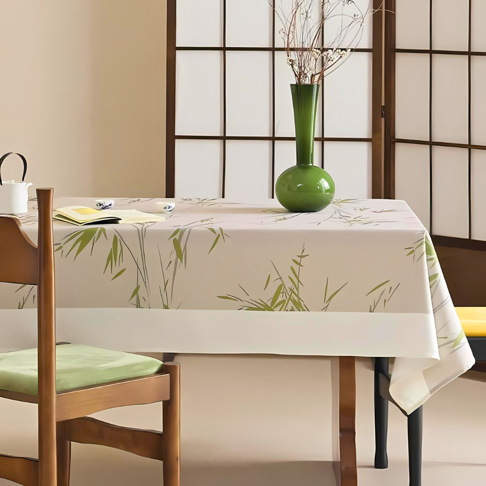 Elegant duk i pastoral bambus-zen-stil