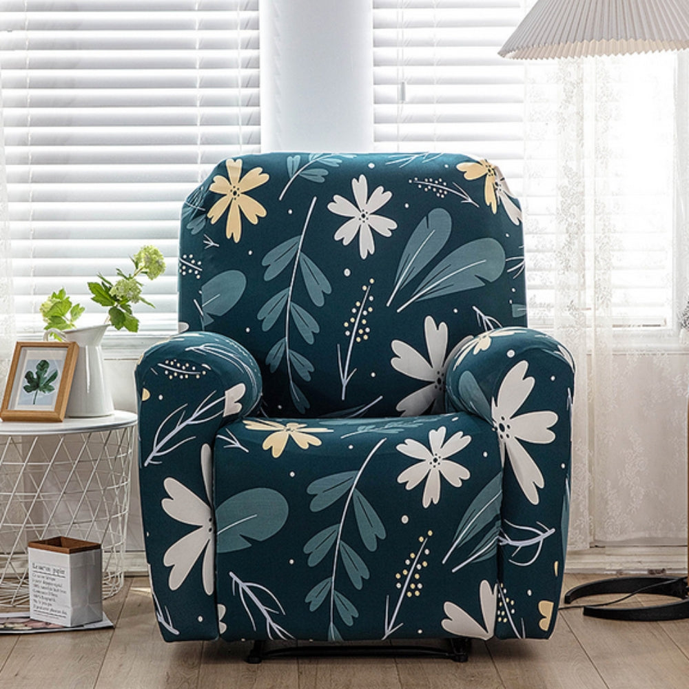 Blomstret trekk til reclinerstol – Florabella