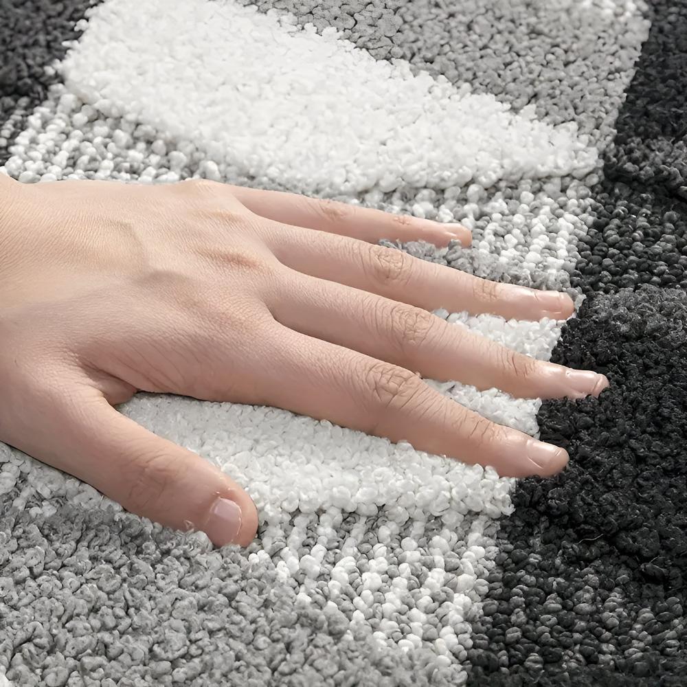 Sklisikkert geometrisk teppe i mikrofiber