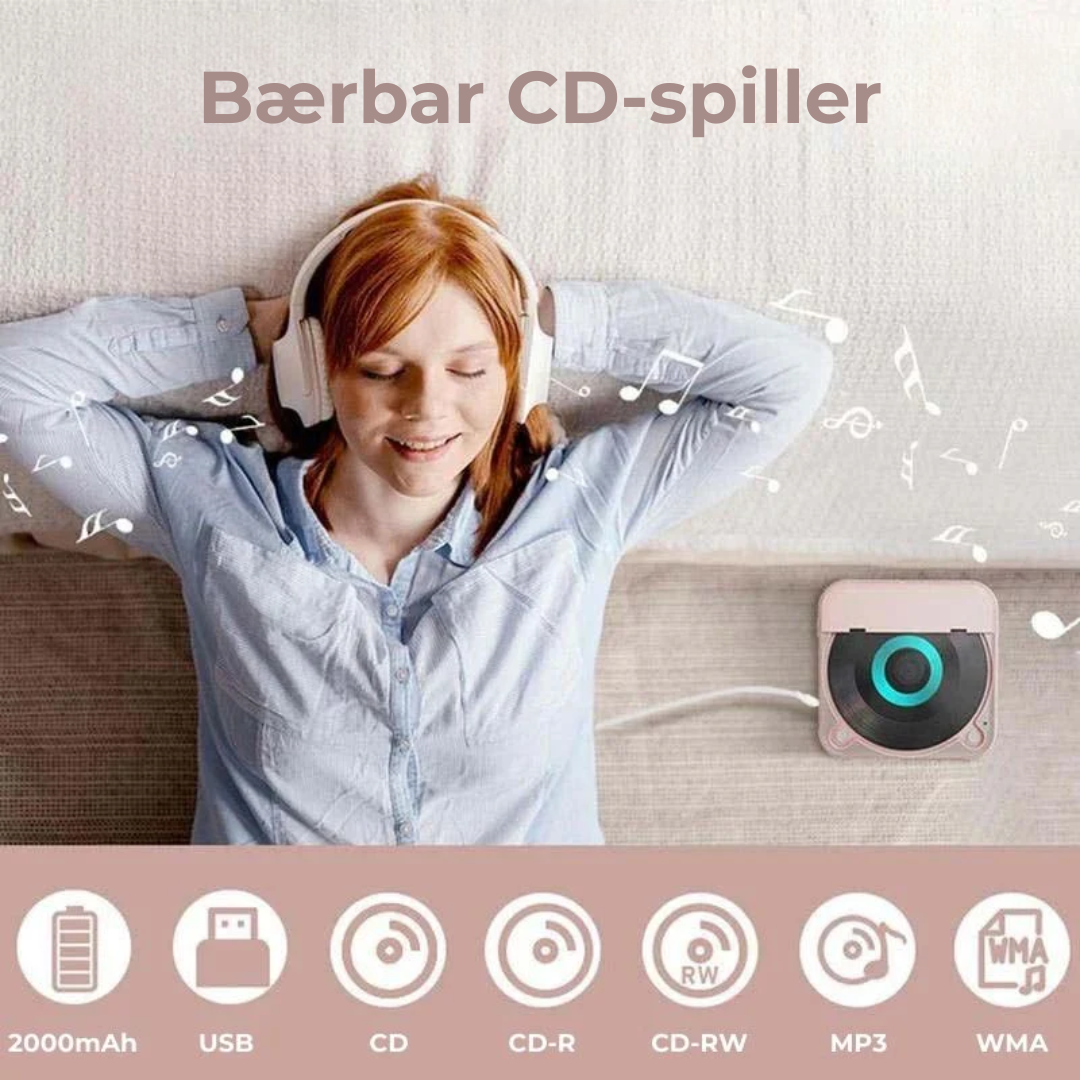 PureSound CD-afspiller™ | Genopdag musikken med krystalklar lyd hvor som helst