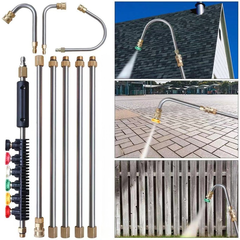 Cleaner Pro° MultiSpray: Multifunksjonell Høytrykks Forlengernozzlesett