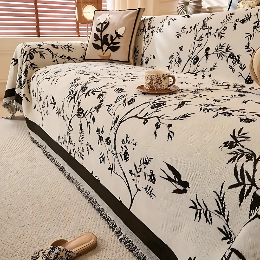 Ormel elegant chenille-sofatrekk