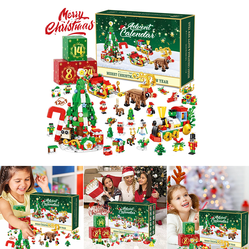 Ny adventskalender Barnas julebyggeklosser