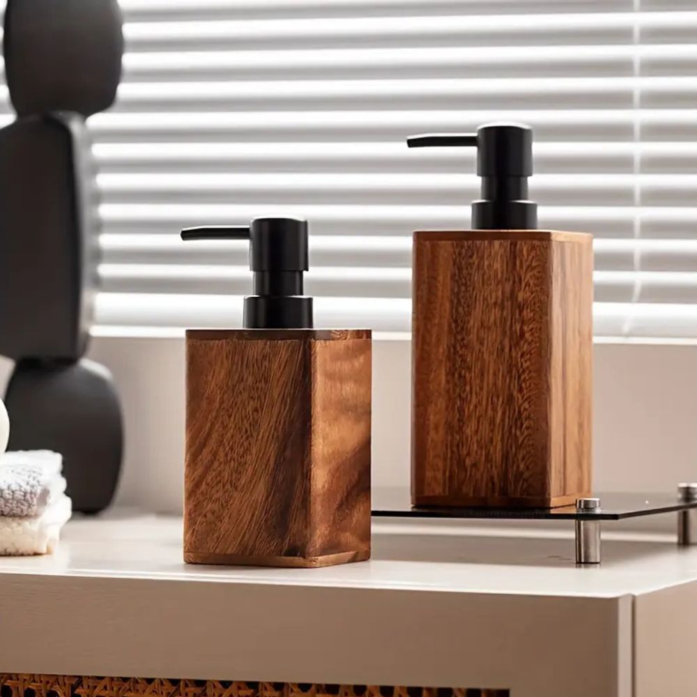 Walnut Aura dispenser til såpe og lotion
