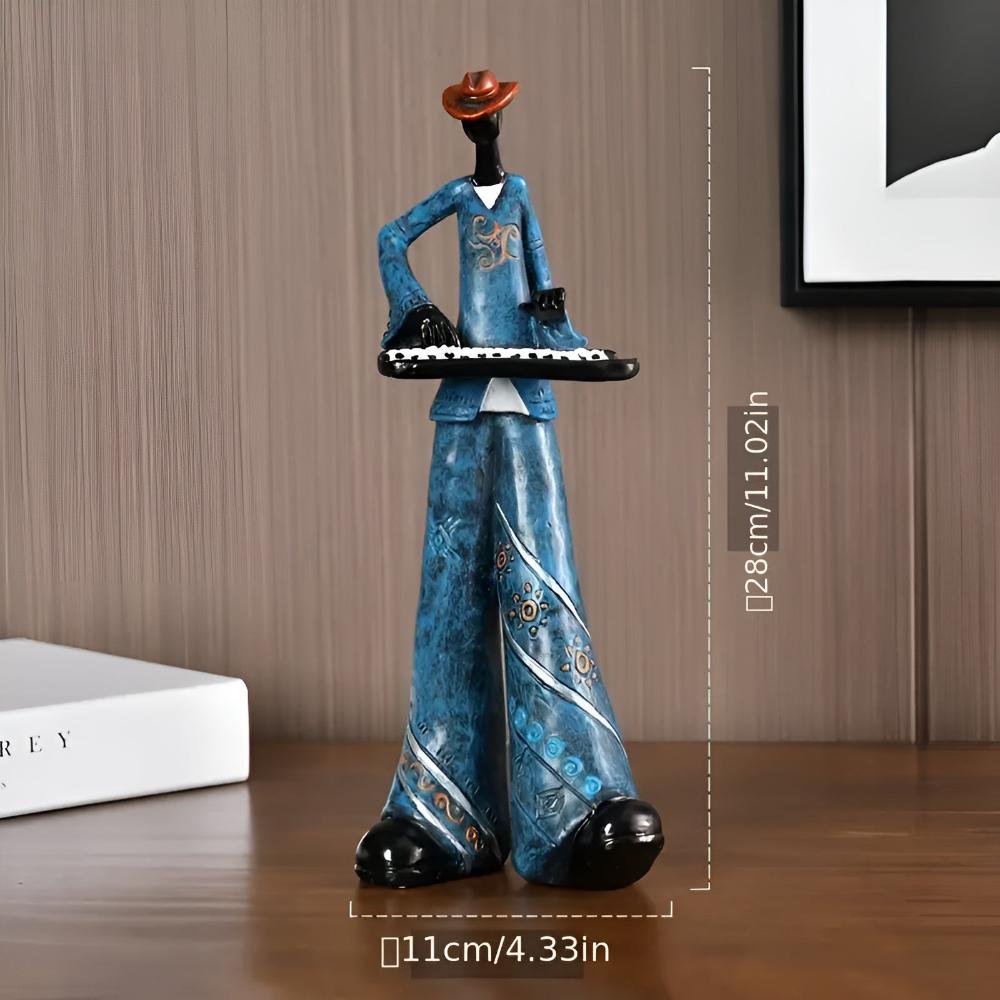 Resinfigur av jazzband