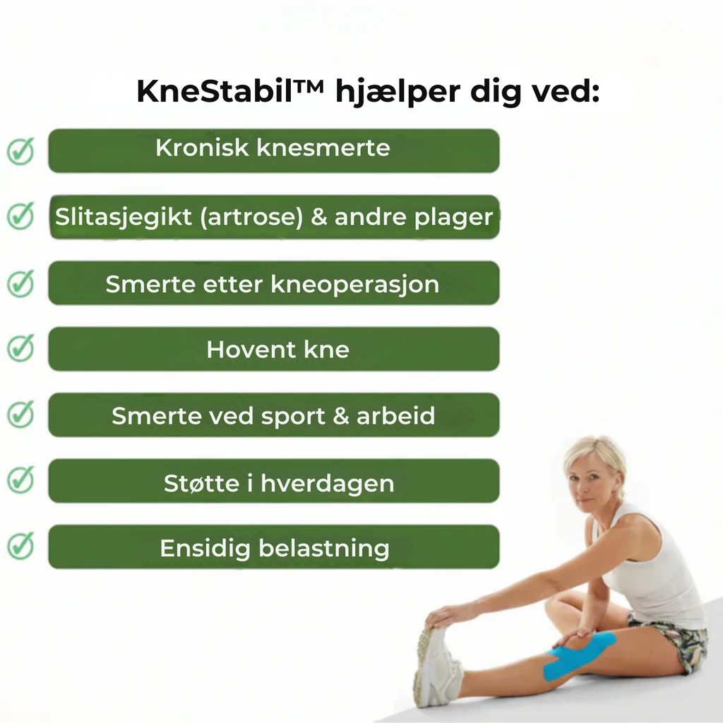 KneStabil™ | Stabil støtte og fri bevægelse