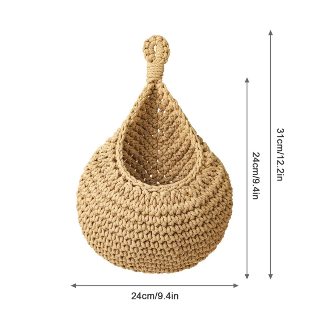Håndlaget boho-hengekurv