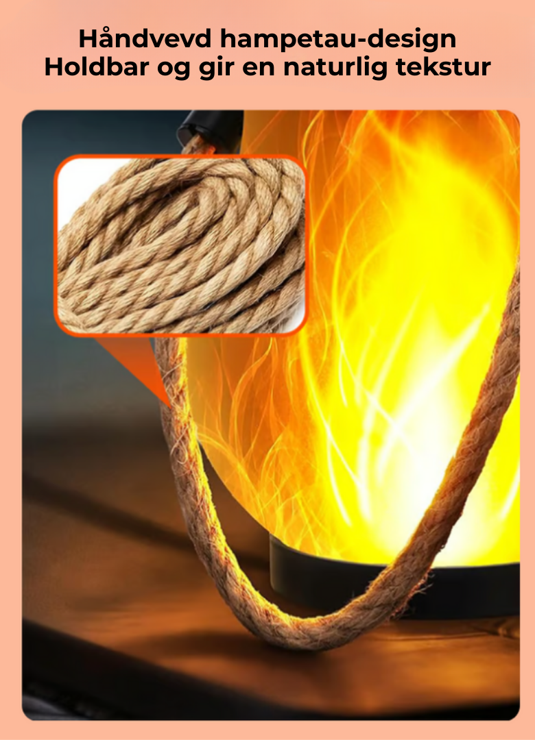 EmberGlow™ | Solcellelanterne med ægte flammeeffekt