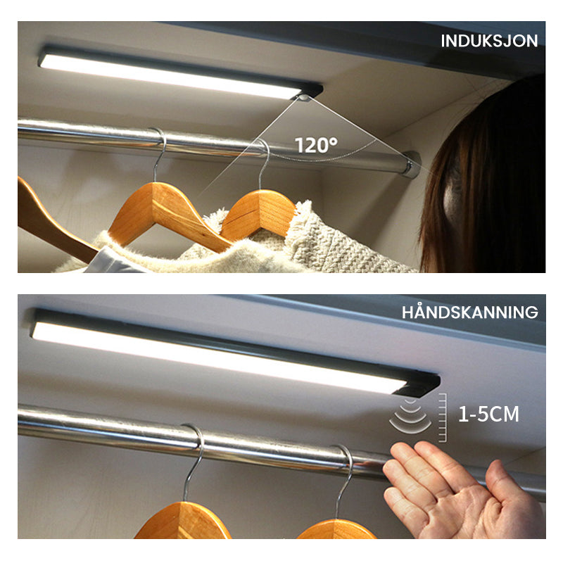 Supersterkt trådløst sensorlys