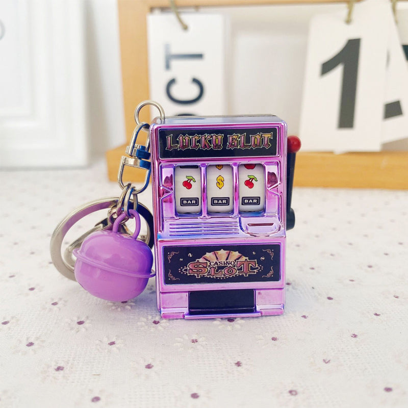 Spilleautomatformet nøkkelring