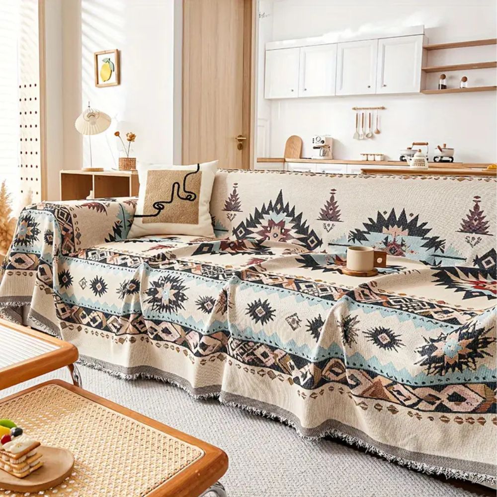 Sofatrekk med tribal vevmønster – Dune Patterns