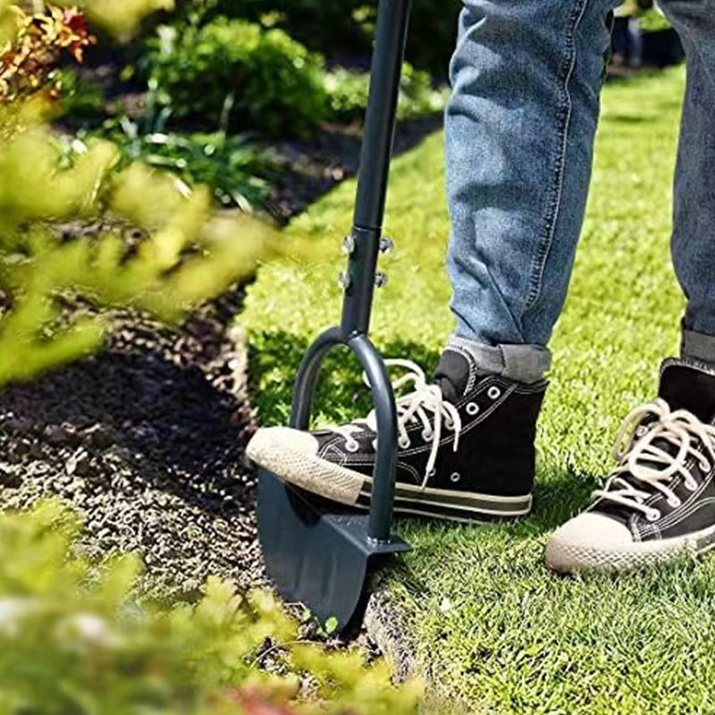 Halvmåne gresskantklipper med T-håndtak