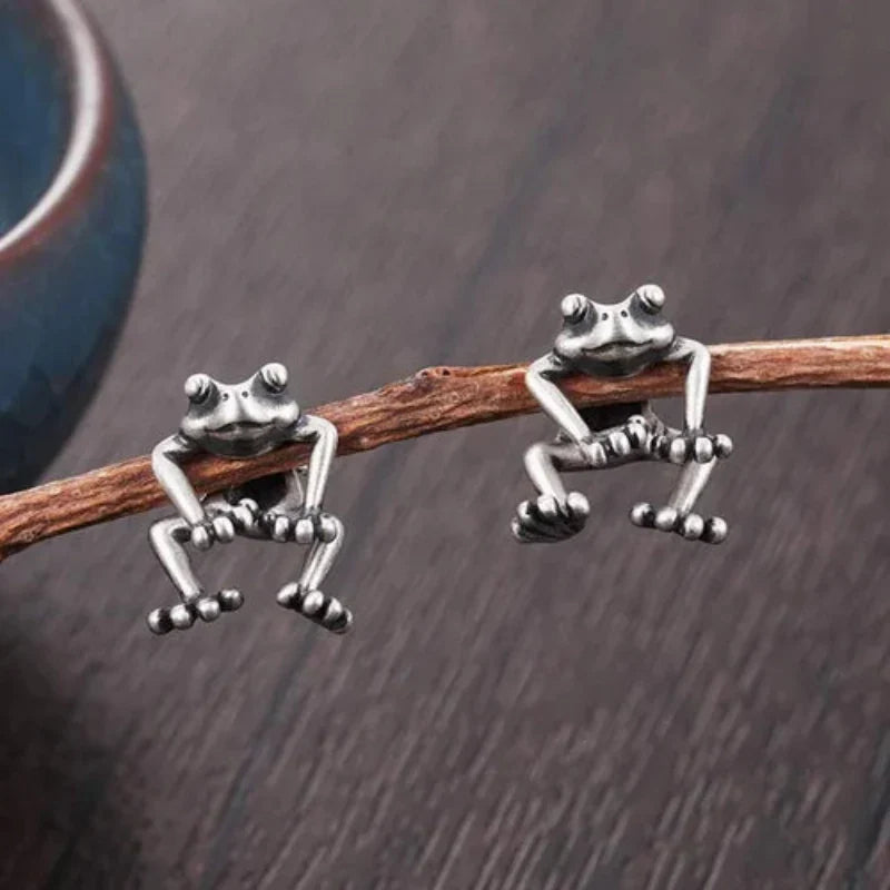 Jewelance™ FrogEarrings 1+1 GRATIS: Søte Temperament Frosk Stud Øredobber