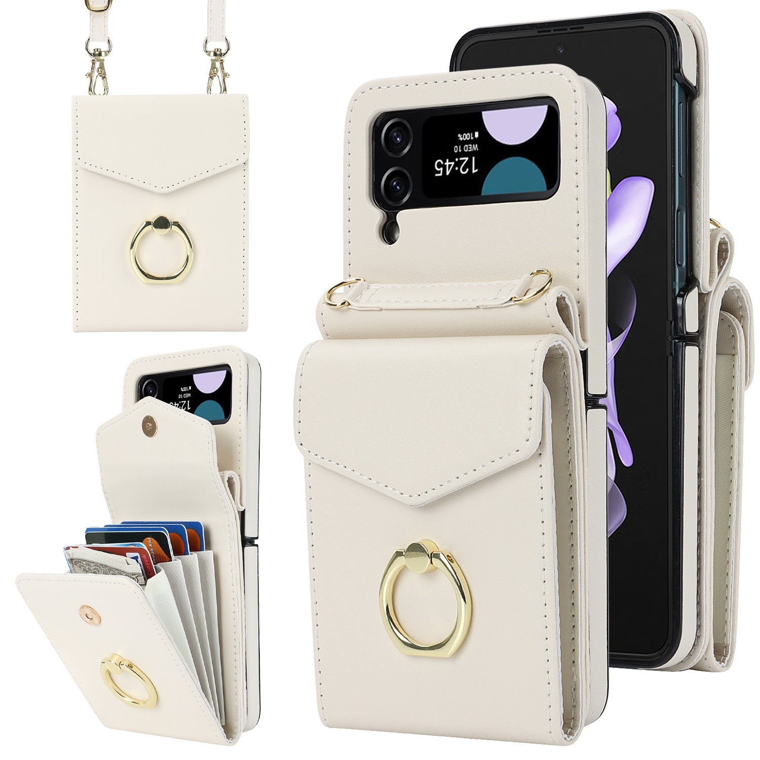 Z Flip5 sammenleggbart Messenger-telefondeksel til Samsung Flip4