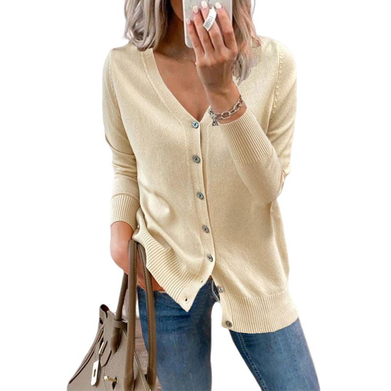 Ensfarget cardigan