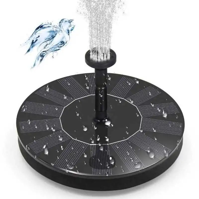 SolarFountain - Utendørs Solfylt Vannpumpe Flytende Hagefontene