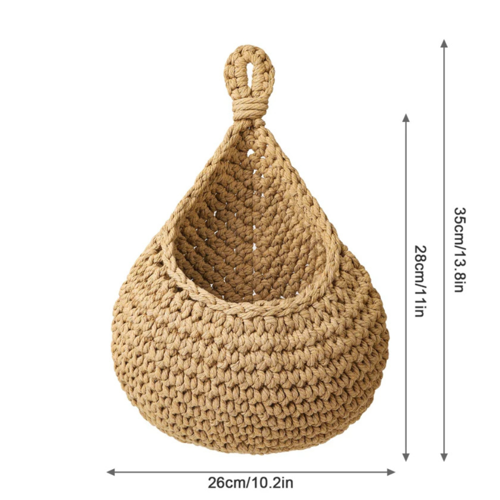 Håndlaget boho-hengekurv
