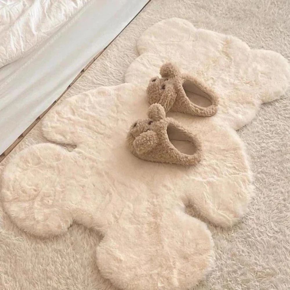 Lodden teppe med bamsemotiv