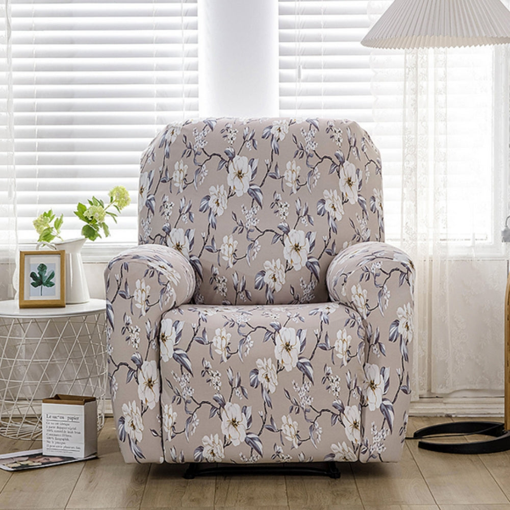 Blomstret trekk til reclinerstol