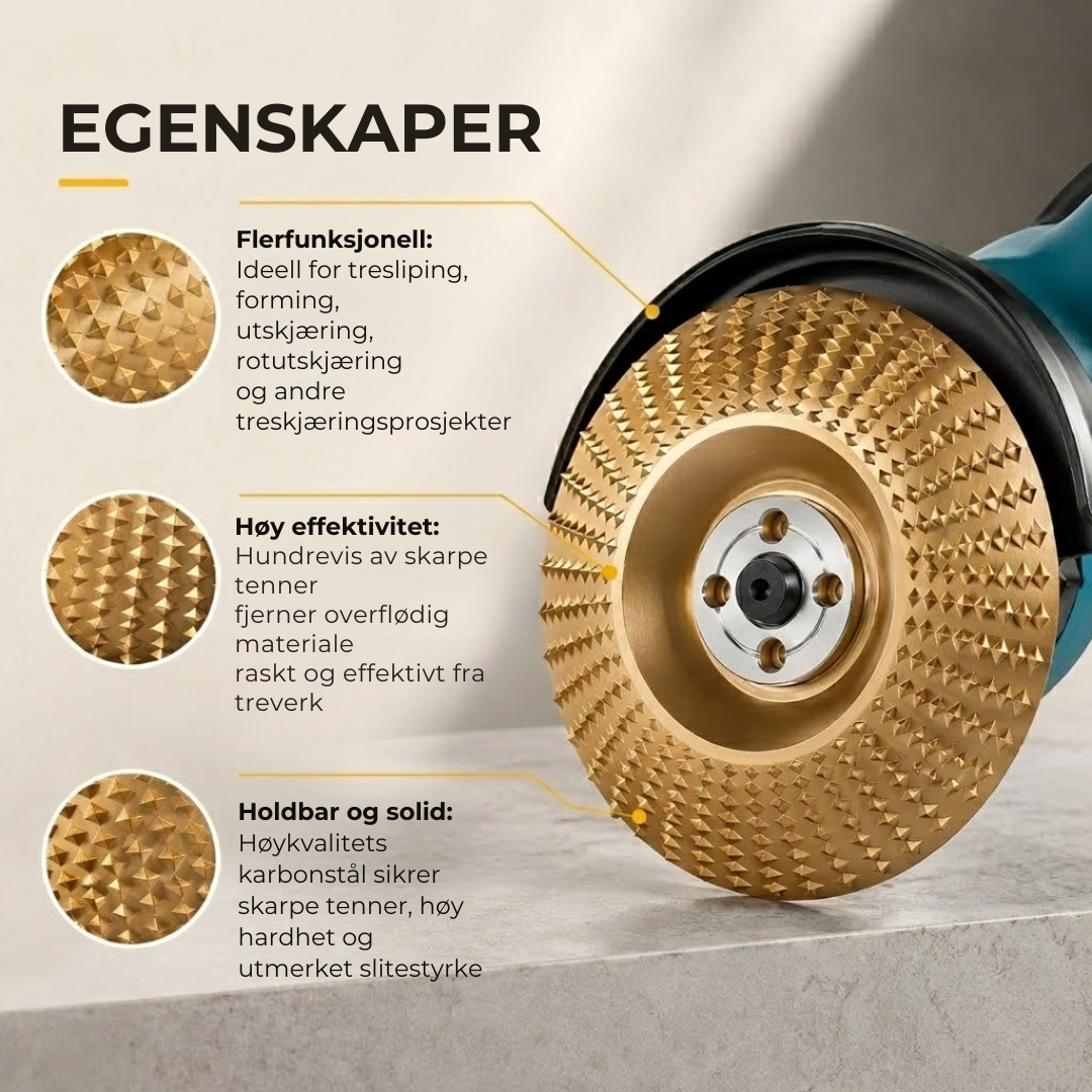 CarveDisc Pro™ | Treskæringsskiver til vinkelsliber