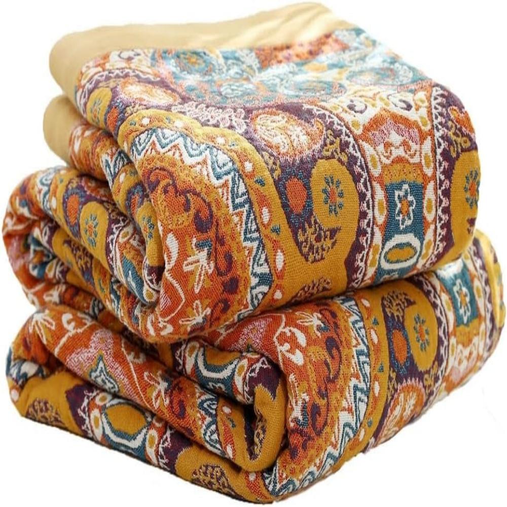 Sunrise Boho vendbart bomullspledd