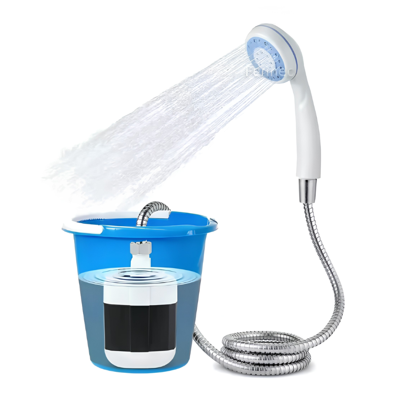 Globetrek° PortableShower: Oppladbar Bærbar Pumpe Håndholdt Dusj