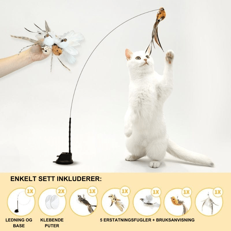 PurrChase Bird Toy – Interaktiv jaktsimulering for katter - NordHjem