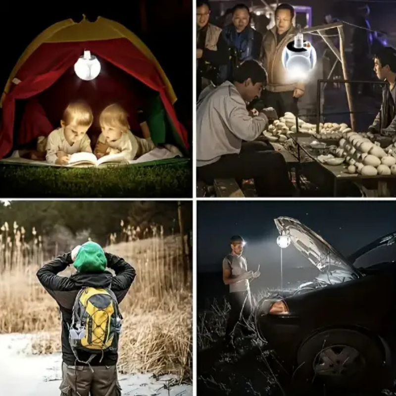 Ledsen™ SolarLamp: Bærbar Solenergi LED Sammenleggbar Panelemergency Lampe