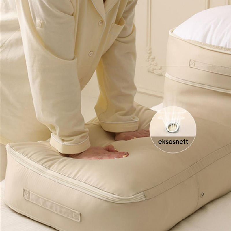 Stor Kapasitet Kompresjons Oppbevaringspose for Dyne