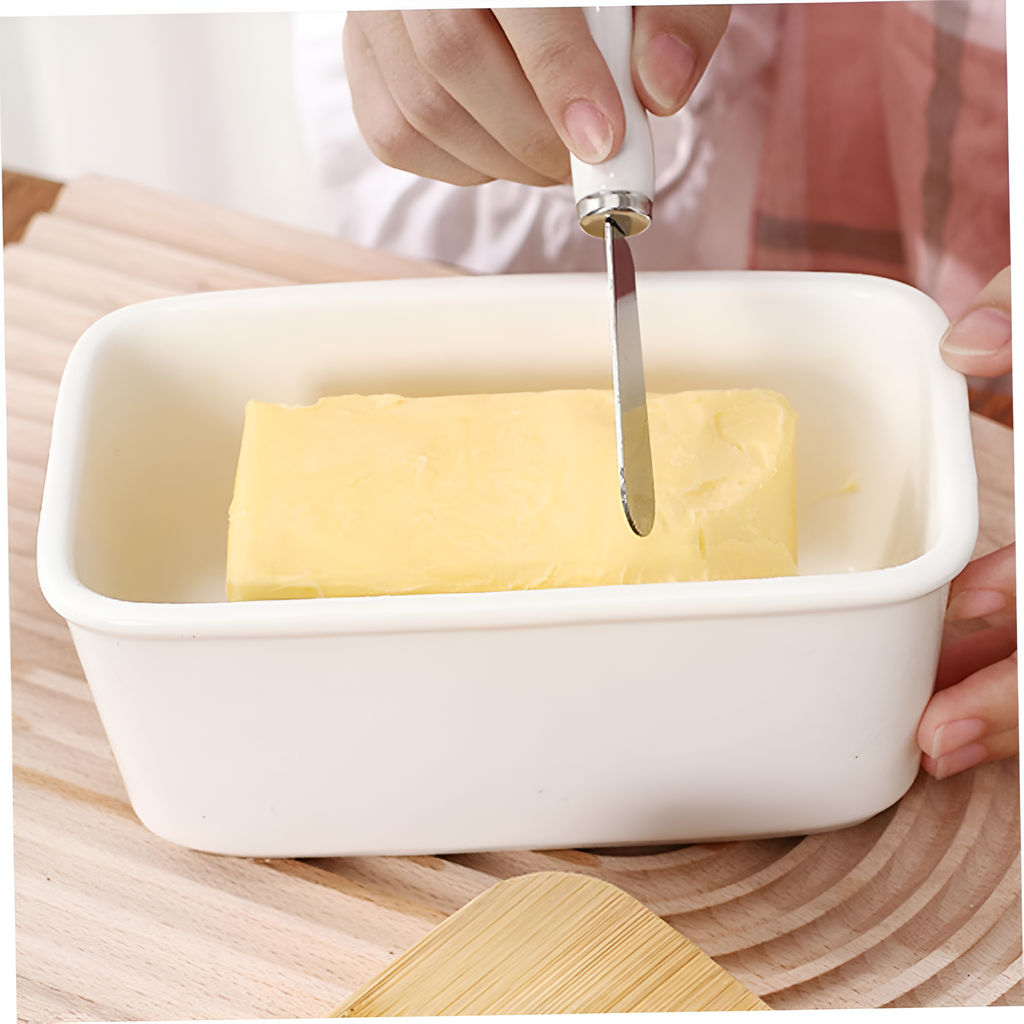 Elegant smørkutter med boks