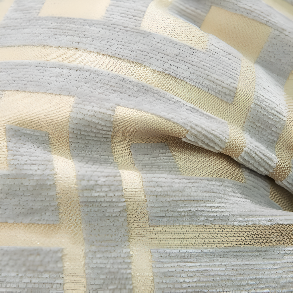 Luksuriøst putetrekk i geometrisk jacquard