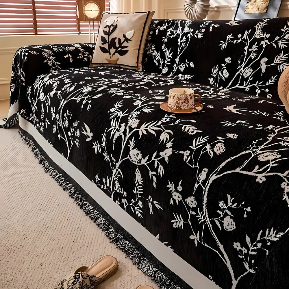 Ormel elegant chenille-sofatrekk