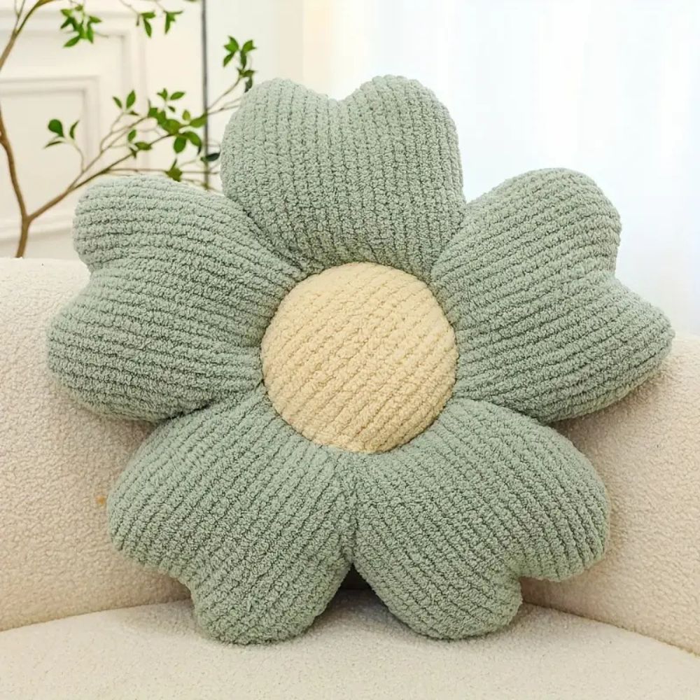 Blomsterformet pute