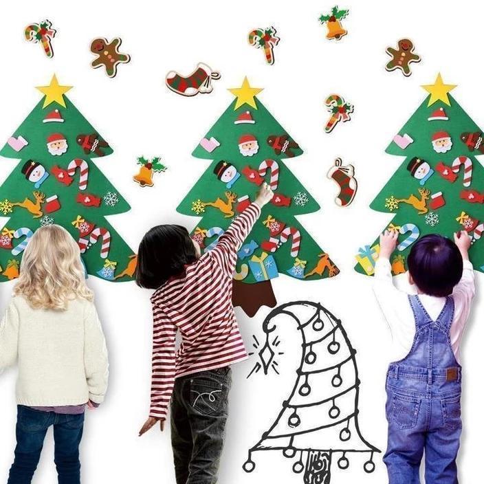 DIY følte juletre （Beste gave til barn）