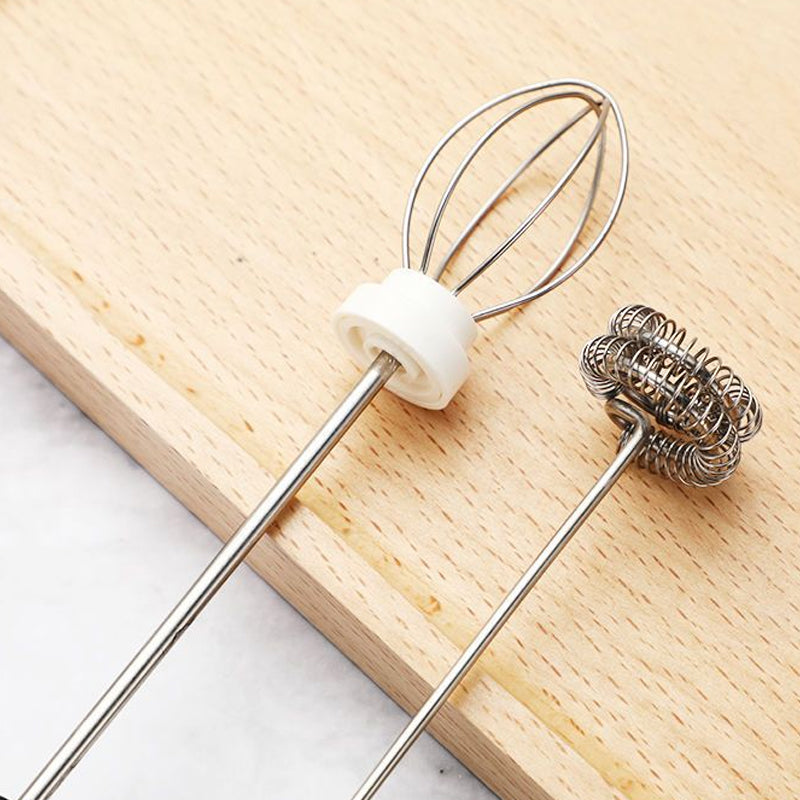 Håndholdt 2 i 1 elektrisk miniskummer og visp