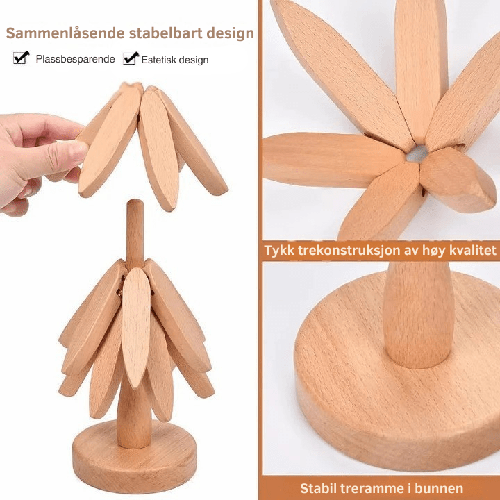 CoasterCraft: Valnøtttre Coasters – Elegant Beskyttelse for Alle Overflater - NordHjem