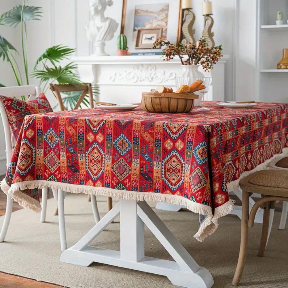 Oasis Dunes boho-duk – 55"x63"