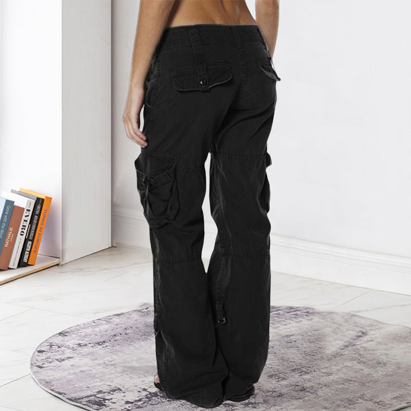 Løs cargobukser med flere lommer