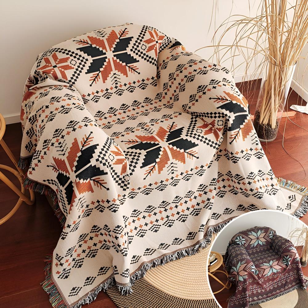 Piknikmatte med marokkansk boho-mønster