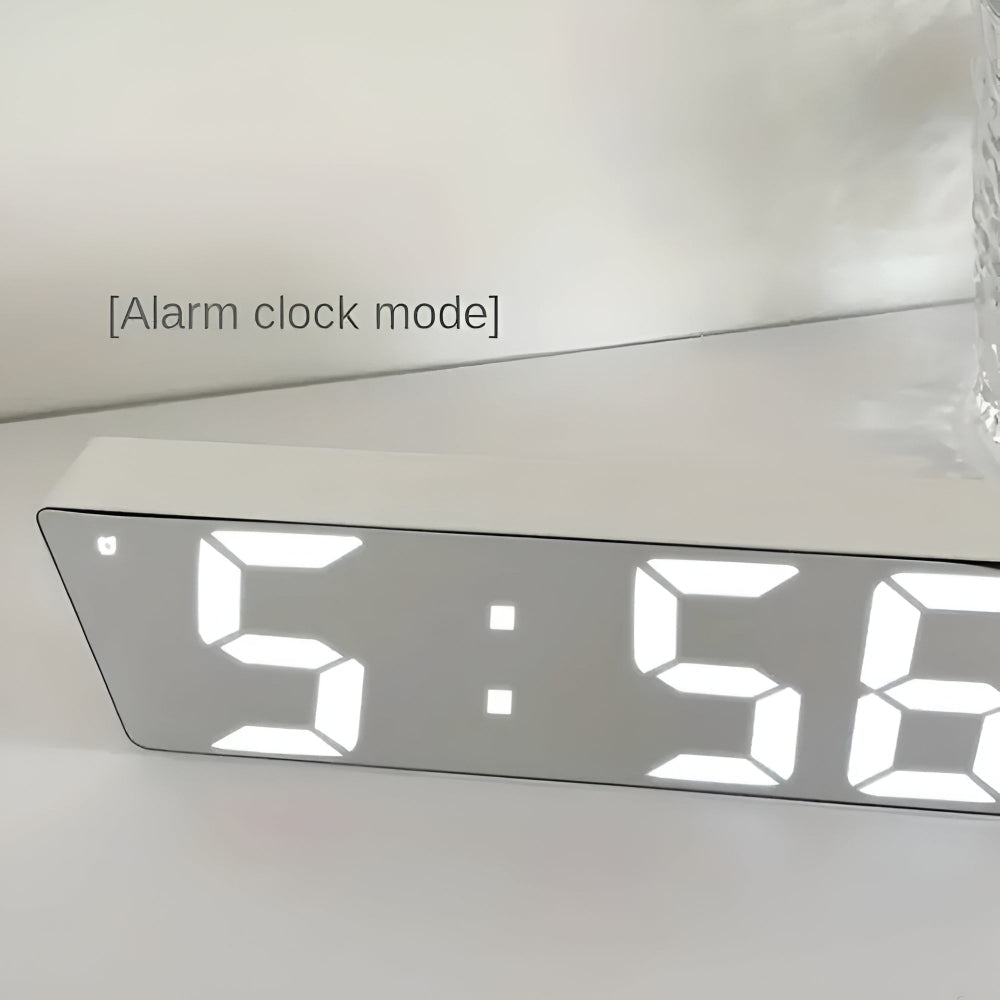 Digital LED-vekkerklokke med speil