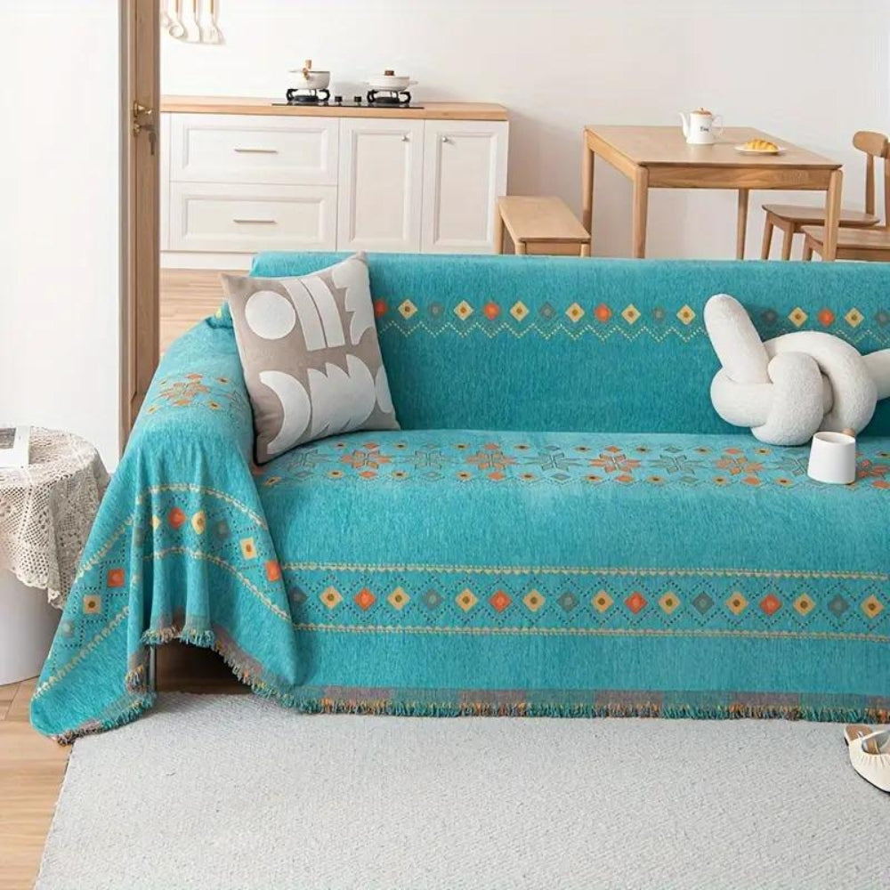 Stilrent boho-sofatrekk