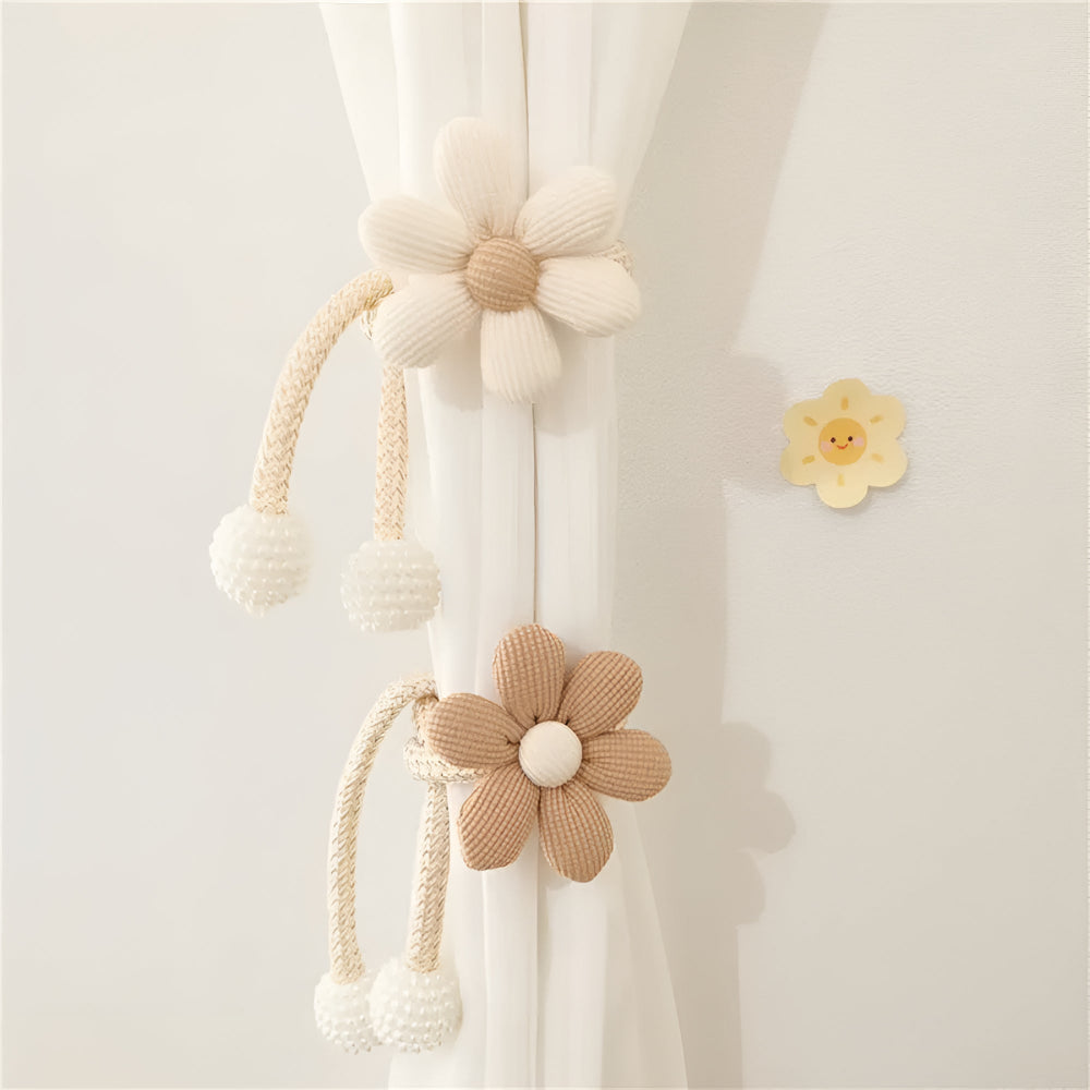 Leken gardinholder med blomster