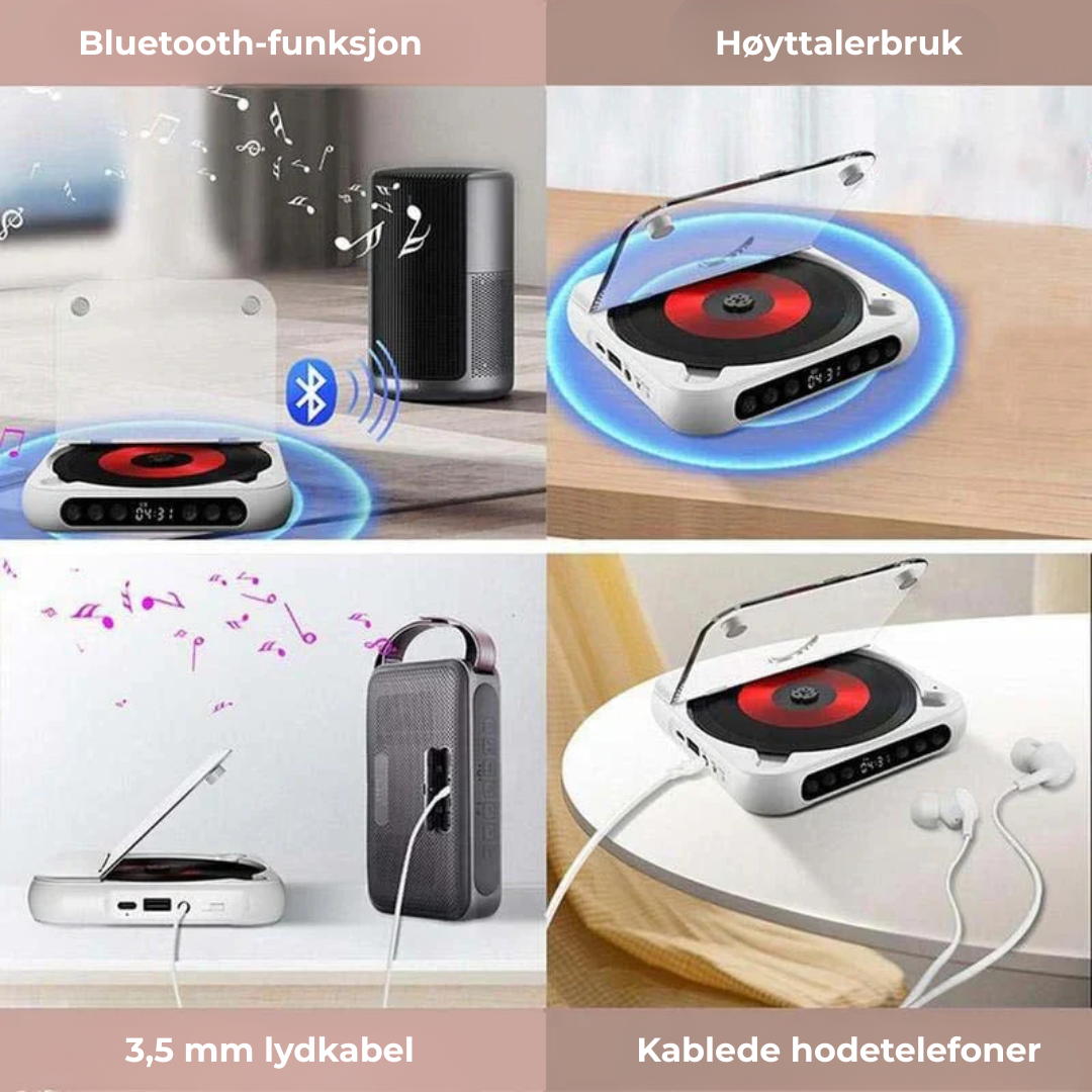 PureSound CD-afspiller™ | Genopdag musikken med krystalklar lyd hvor som helst