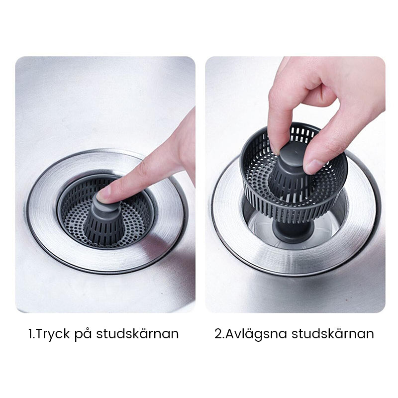 Luktfilter for kjøkkenvask