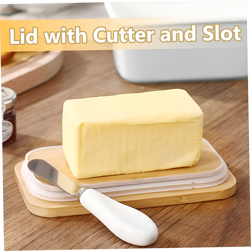 Elegant smørkutter med boks